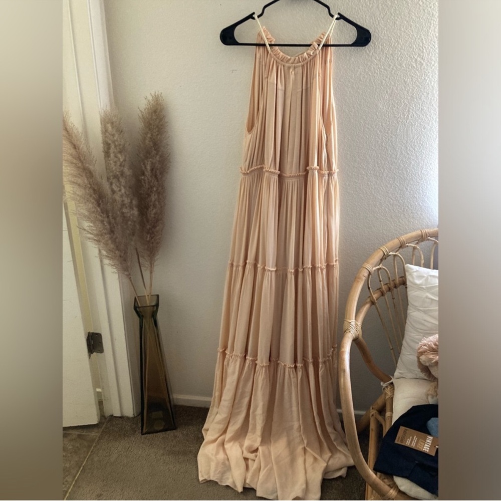 $600 Derek Lam Tan Maxi Dress - Picture 9 of 12